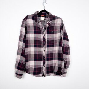 Simms Men's Flannel Button Up Shirt Sz M